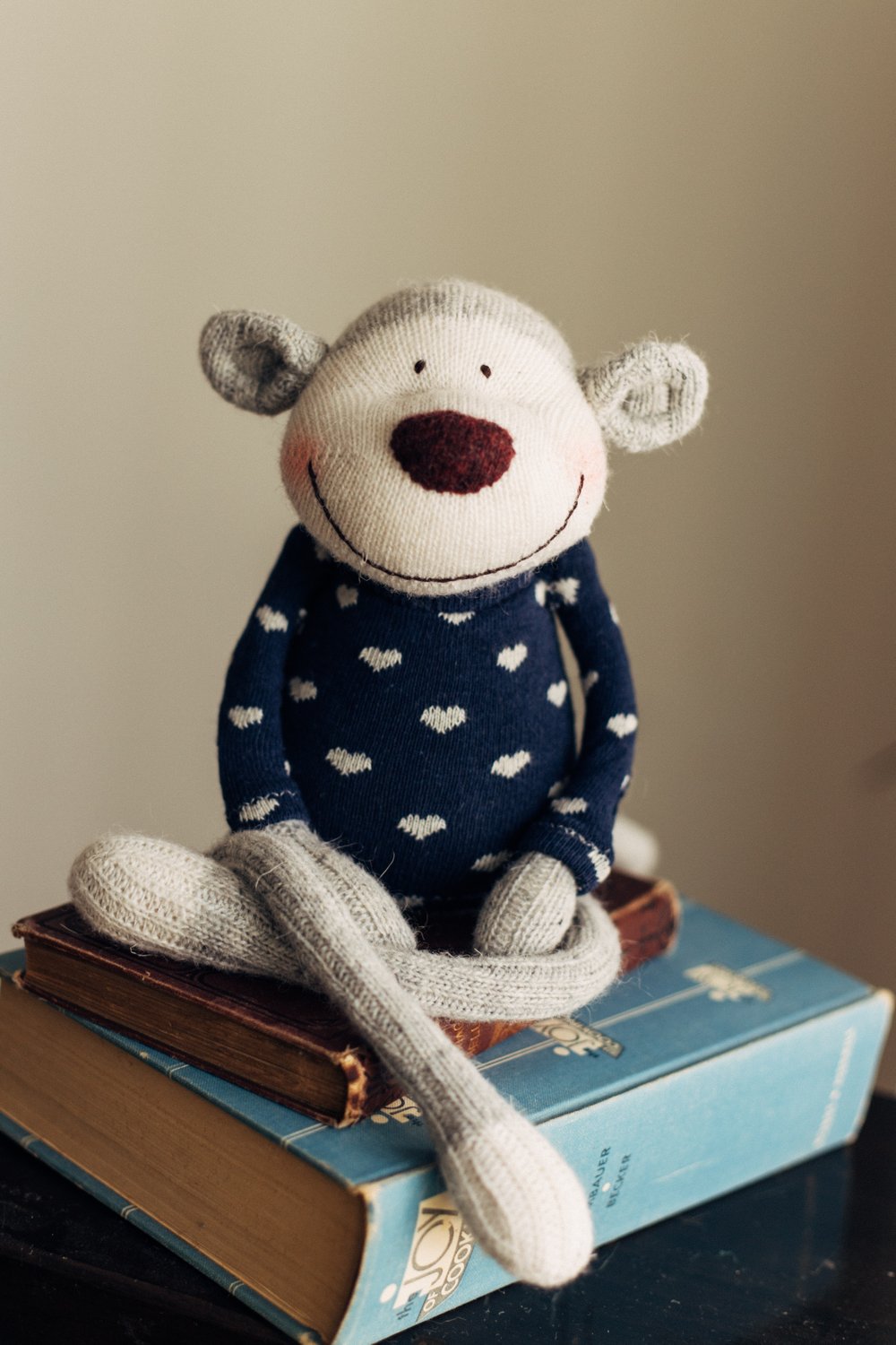 Image of Julian - Sculpted Sock Monkey, Polyfilled and Weighted