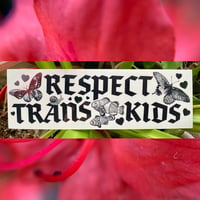 Respect Trans Kids bumper sticker