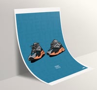 Image 2 of Sneaker Poster Adidas Yeezy Boost 700 “Wash Orange” Print