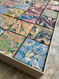 Image 2 of Hand Marbled advent BOX ONLY / 25 piece gift box (UN-FILLED!)
