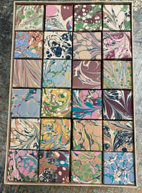 Image 1 of Hand Marbled advent BOX ONLY / 25 piece gift box (UN-FILLED!)