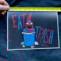 Image 3 of EAT TRASH 8.5" x 11" Signed/Numbered Limited Edition Offset Print