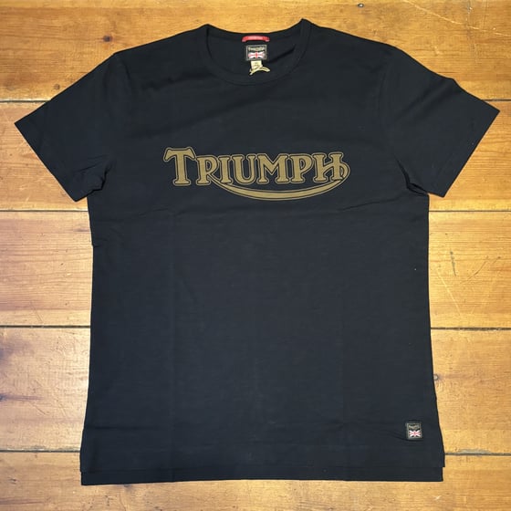 Image of TRIUMPH FORK SEAL HERITAGE LOGO T-SHIRT