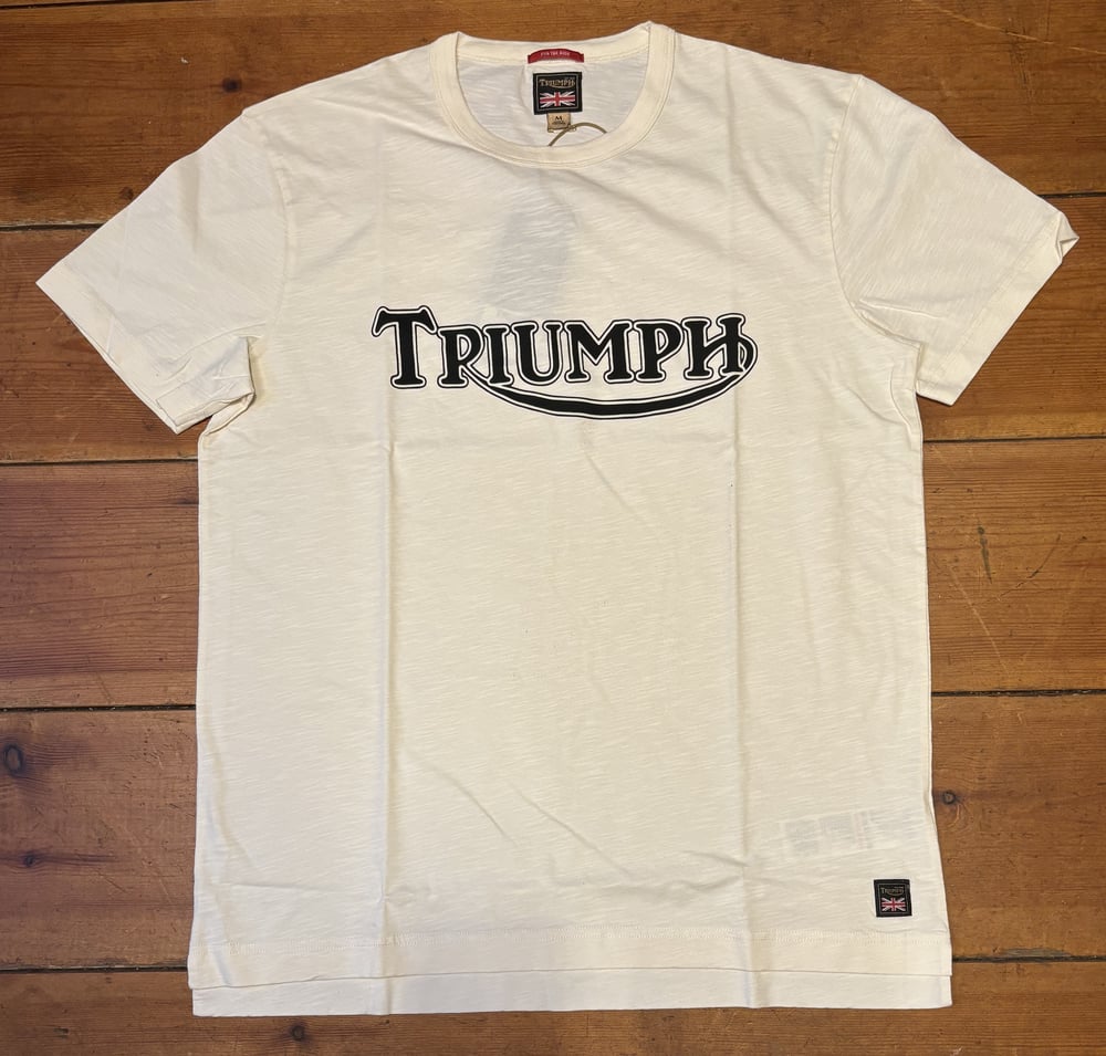 Image of TRIUMPH   FORK SEAL HERITAGE LOGO T-SHIRT