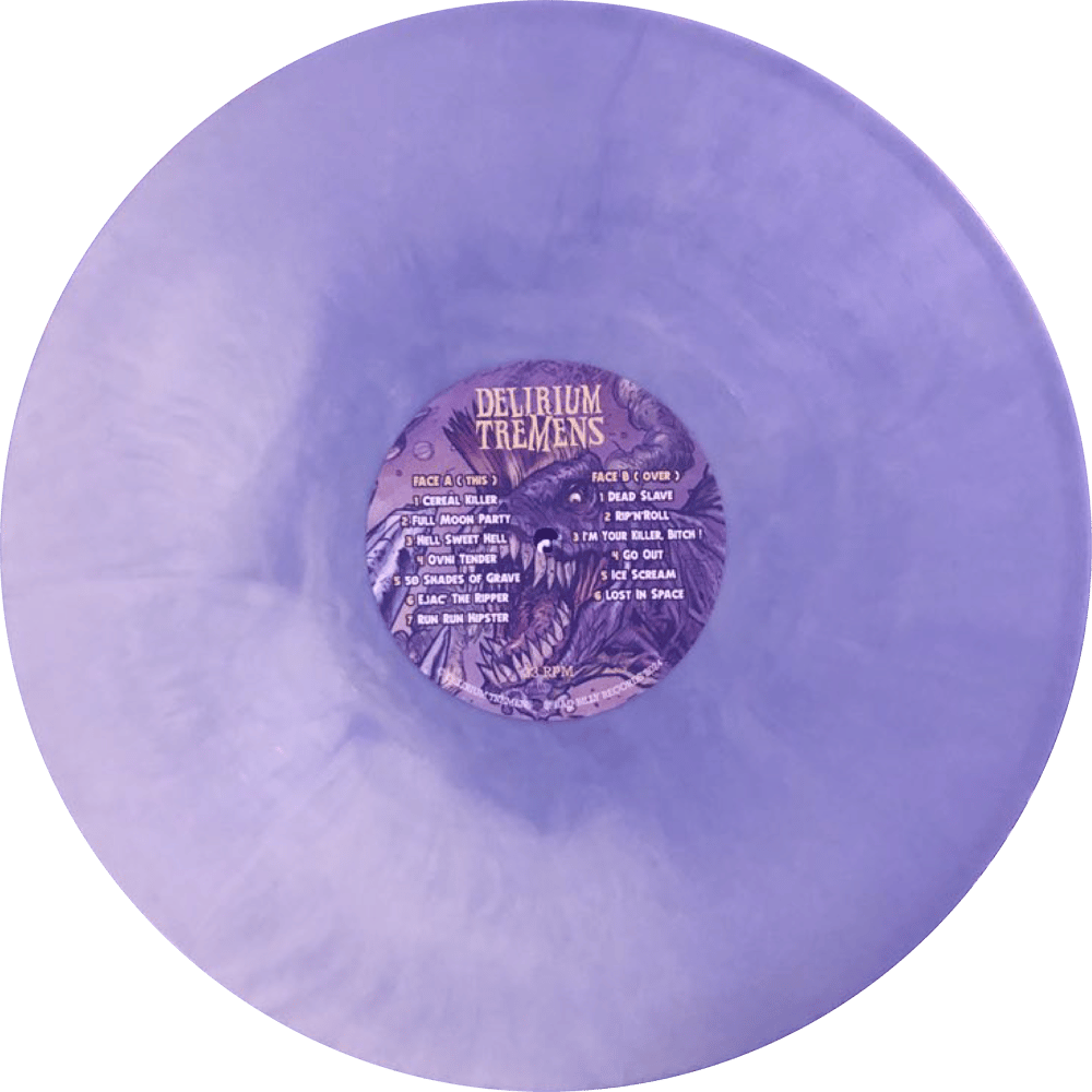 DELIRIUM TREMENS - ATTACK OF THE PSYCHOSAUR! (Marble Purple/Yellow) LP