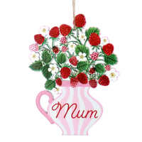  Strawberries Vase 'Mum' decoration