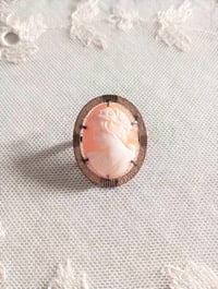 Image 3 of Art Deco Rolled Gold Portrait Cameo Brooch