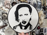 Marilyn Manson - handmade embroidery 