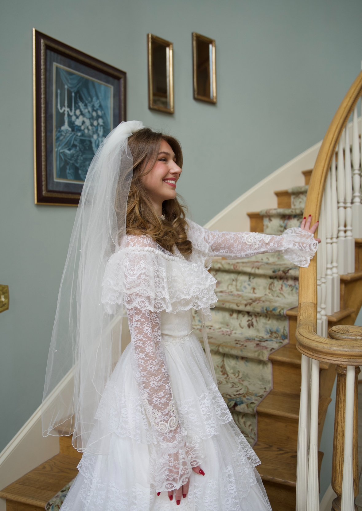 1970s Tiered Lace Wedding Dress | Estelle Amore 1970s Tiered Lace Wedding Dress | Estelle Amore