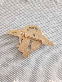 Image 5 of 1980s Vintage Art Nouveau Style Enamelled Brooch