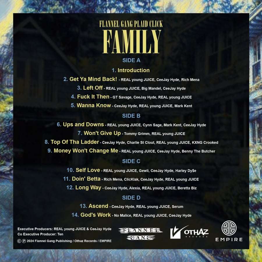 Image of Family (VINYL) by Flannel Gang Plaid Click