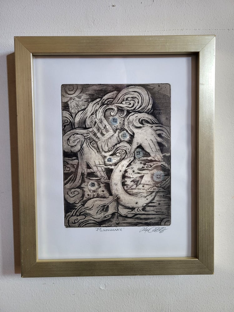 Image of Moondance Etching (framed)