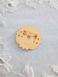 Image 5 of 1980s Vintage Historical Style Round Enamelled Brooch