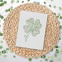 Four Leaf Clover Card, St Patricks Day Card, Saint Patricks Day Gift, Shamrock Card