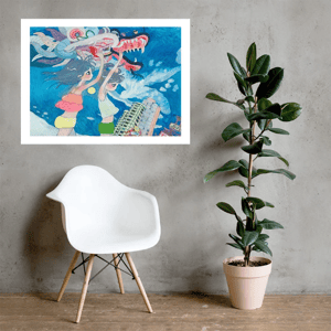 Image of Aya Takano - April, Dragon Dance, Look, There are mysterious clouds, Giclee Print