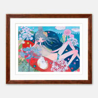 Image 3 of Aya Takano - Flowers, Enraptured, Cat, Fine Art Giclee Print, Poster