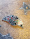 1980s Vintage Celtic Birds Enamelled Brooch