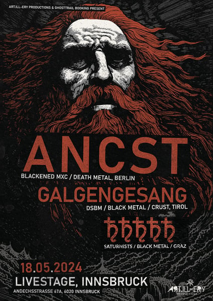 Image of --- ANCST // GALGENGESANG // SATURNISTS --- 18.05.2024