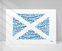 Image 1 of Scottish Word-flag A3 print