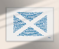 Image 3 of Scottish Word-flag A3 print