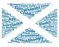 Image 2 of Scottish Word-flag A3 print