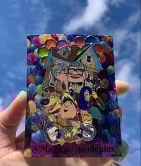 Image 4 of Stained Glass Up, Up and, AWAY Fantasy Pin