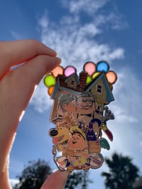 Image 3 of Stained Glass Up, Up and, AWAY Fantasy Pin