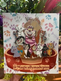 Image 2 of Kitty Kat top fantasy pin 