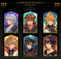 Image 1 of Kingdom Hearts Gold Foil PRINTS