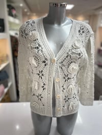 Image 3 of Crochet Daisy Cardi