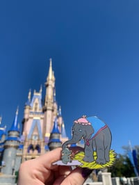 Image 3 of Mama and baby elephant Fantasy pin
