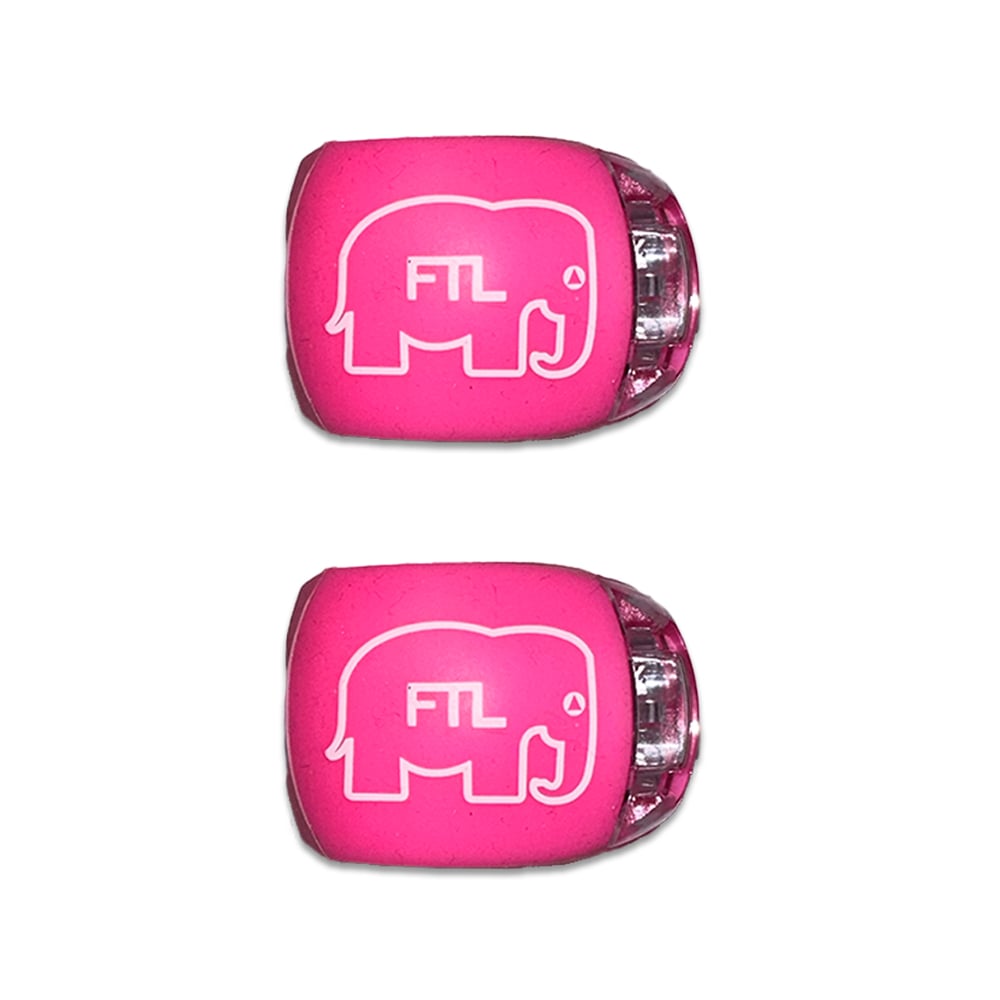Image of Elephant Bike Lights (Pack of 2) Pink