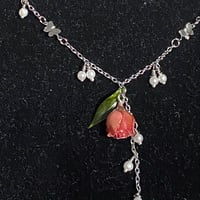 Image 2 of “resin rose” necklace 