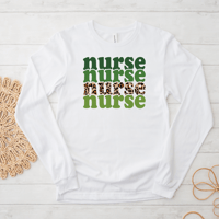 Image 1 of Cheetah print and green nurse 