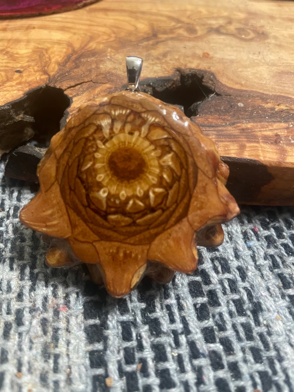 Image of Naked Pinecone Pendant #47