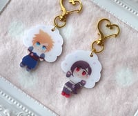 Image 2 of (Set) Cloud&Tifa White Cloud Keychain charm キーホルダーチャーム