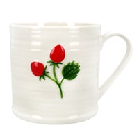 Large Strawberry Stoneware Mug 