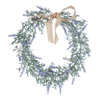 Faux Lavender Wreath