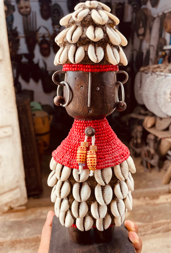 Image of Cameroon Namji Fertility Doll (red)