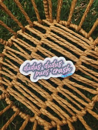 Dudus dudas pues crash glitter sticker