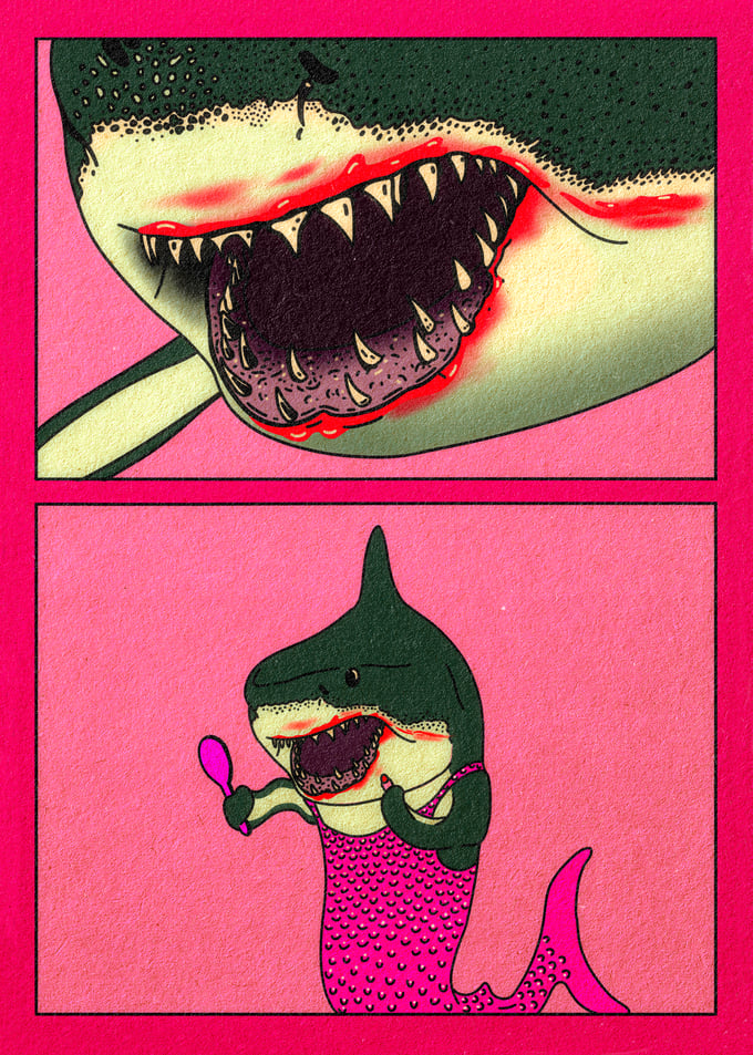 Image of A5 Print 'Slay Shark Slay!'
