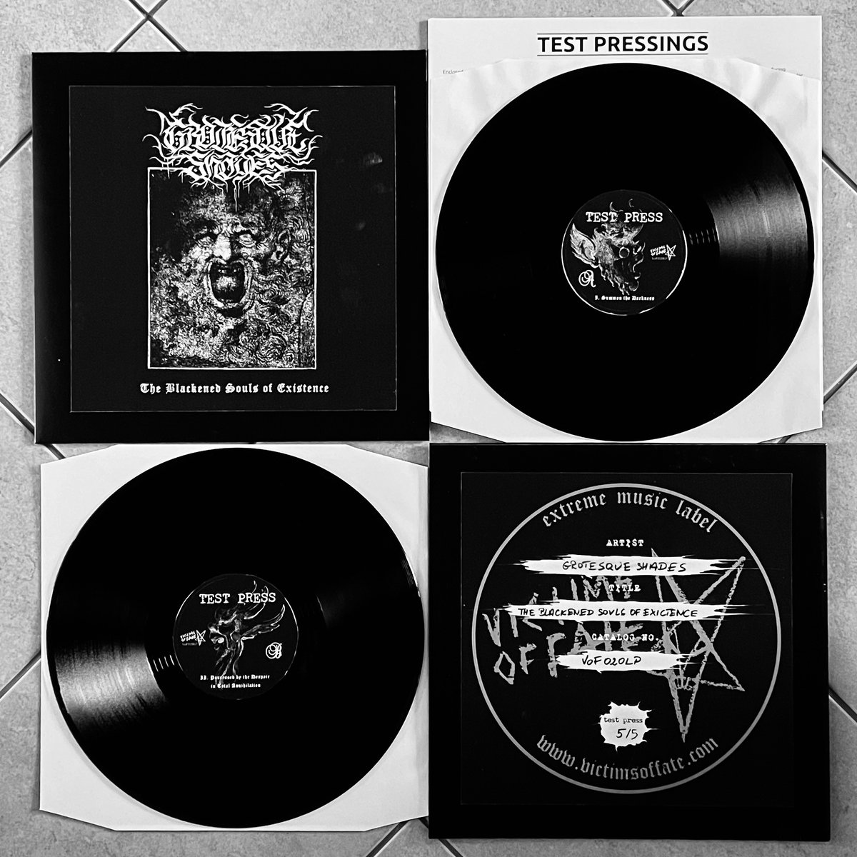 Grotesque Shades - The Blackened Souls of Existence LP TP | Victims of Fate