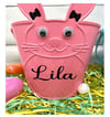 Personalized Pink Easter Bucket
