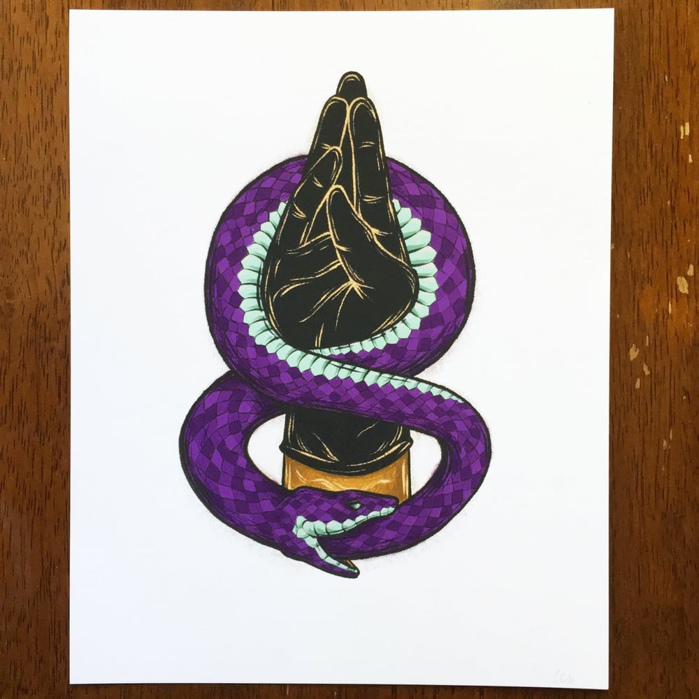 Image of Ouroboros Fist – print