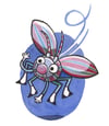 Mice on the Moon original art: Messenger Beetle Arrives