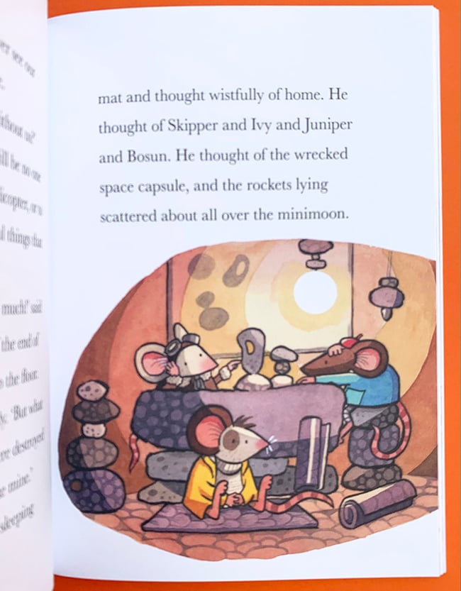 Mice on the Moon original artwork: Stranded on the Minimoon