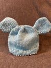 Mickey Mouse Ears Knit Hat Baby Boy Blue Newborn 0-3 Months