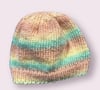 Baby Knit Hat Neutral Watercolor Palette