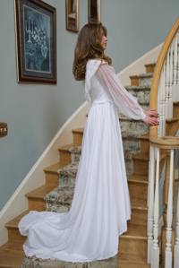 Image 5 of 1970s Prairie Wedding Dress