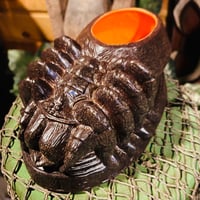 Image 1 of TERROR-ANTULA BIRD EATER BOWL 32 oz Tiki Mug Tarantula Fur Brown (Ed of 100)